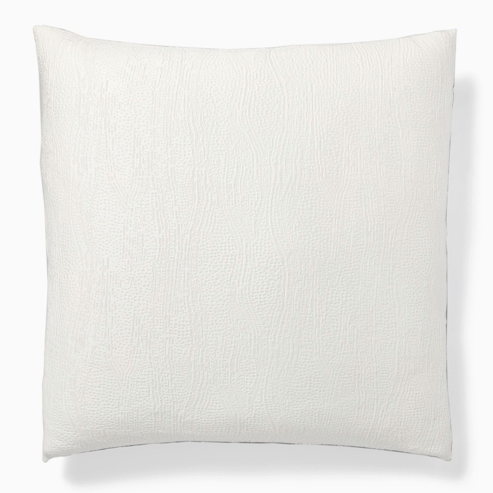 NWT West Elm Silky TENCEL™ & Cotton Matelasse Euro Shams - Set of 2